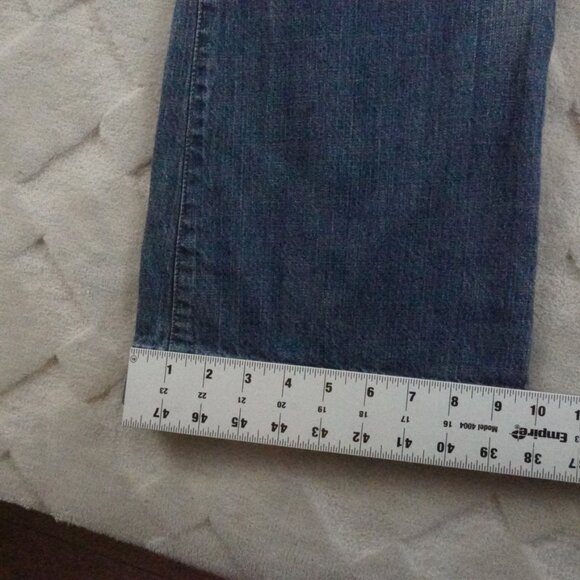 7 For All Mankind Dojo Jeans Womens 24 Western Rodeo Cowgirl Wide Flare Leg - Picture 9 of 11